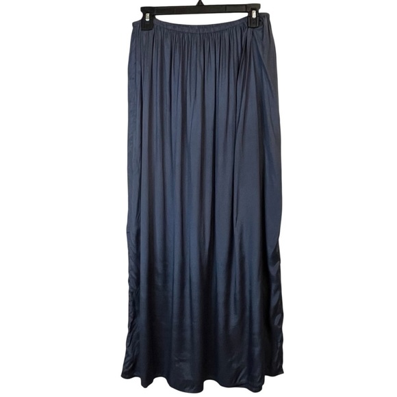Chan Luu Dresses & Skirts - Chan Luu Flowy High Waisted Maxi   Gathered Boho Whimsy Goth Prussian Skirt SZ L